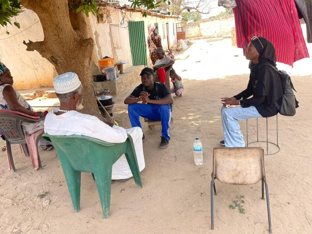 SMF team engaging with community elders and local leaders in The Gambia