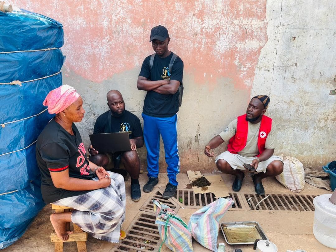SMF and Red Cross staff conducting community child-protection casework