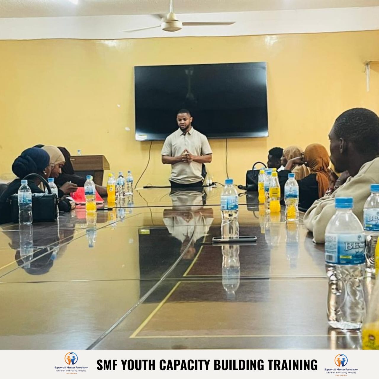 Facilitator with participants