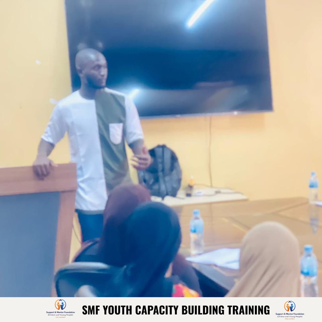 Facilitator addressing the group